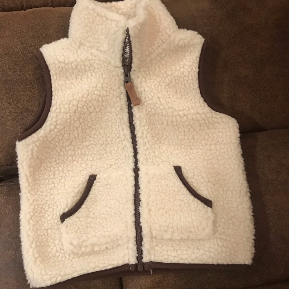 Carters zip up Sherpa vest